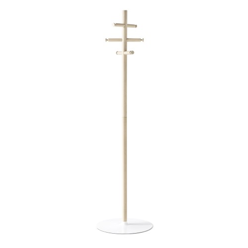Connubia App CB5212 porte-manteau colonne avec cadre en métal et hêtre, hauteur 166 cm.