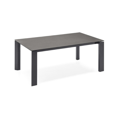 Table extensible Connubia Gate CB4088-R 180 avec structure métallique et plateau en céramique de 180 (240) x 100 cm