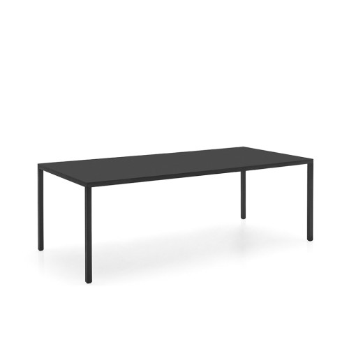 Connubia Table fixe Iron CB4809-FR 200 avec structure et plateau en métal 200x100 cm