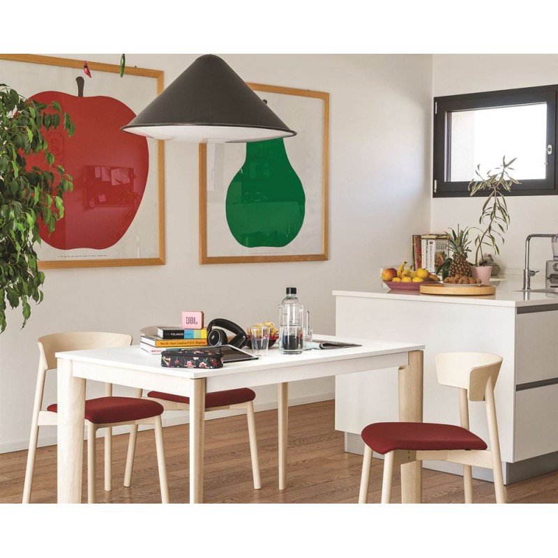  Table extensible Connubia Lord CB4832-R 130 avec piètement et plateau au choix 130(190)x85 cm