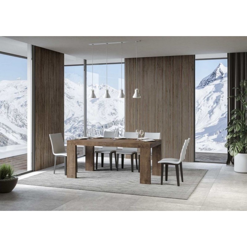  Itamoby Table extensible Roxell en mélamine mesurant 180 (440) x90 cm