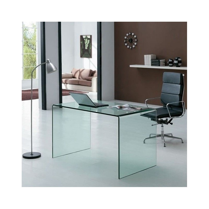  Itamoby Bureau Glassy en verre transparent 100x60 cm