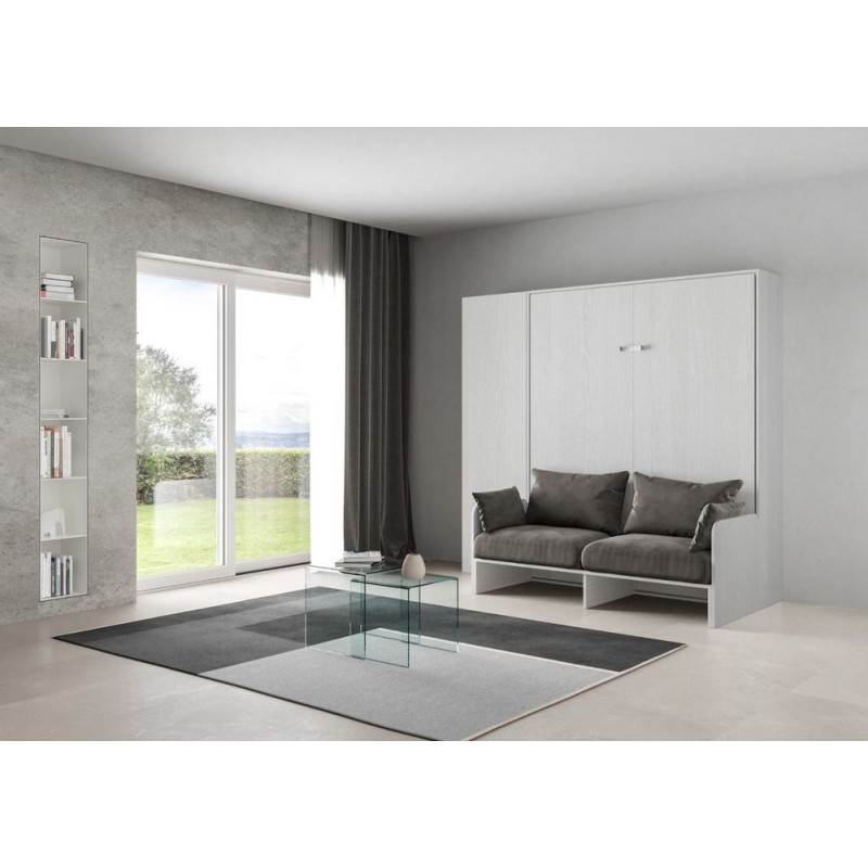  PROMO - Itamoby Cama abatible doble Kentaro Sofá con columna de 194x215 (105) cm