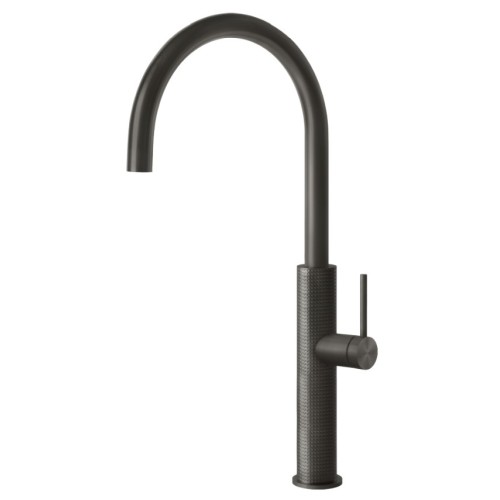 Gessi Single lever Kitchen mixer Cesello 60020 707 Black Metal Brushed finish