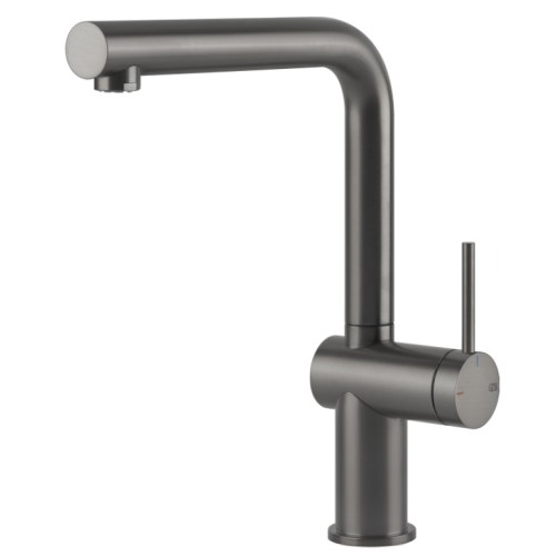 Gessi Single lever mixer Inedito Collection 60431 126 Black Metal Brushed GHRC finish