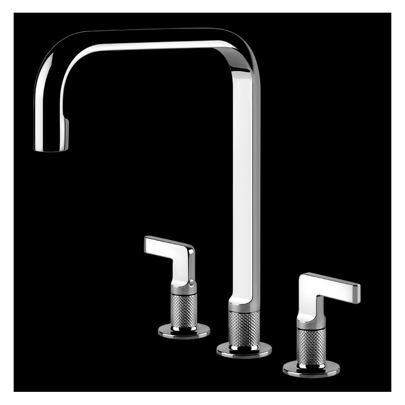  Gessi 3-hole mixer Inciso Collection 58701 735 Warm Bronze finish