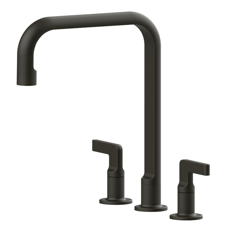  Gessi 3-hole mixer Inciso Collection 58701 187 Aged Bronze finish