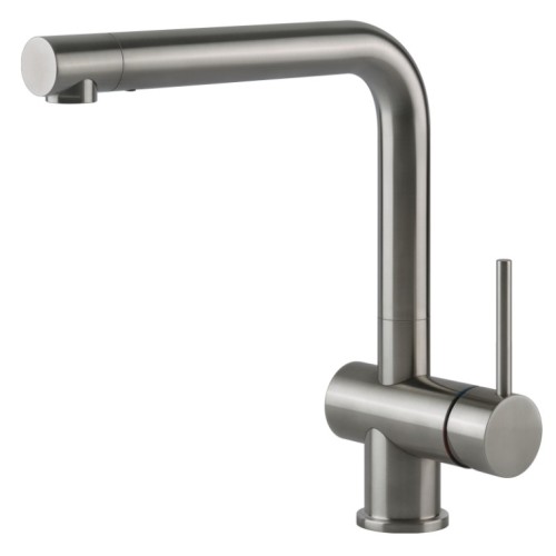 Gessi Single lever mixer Acciaio Collection 60496 239 Steel Brushed finish
