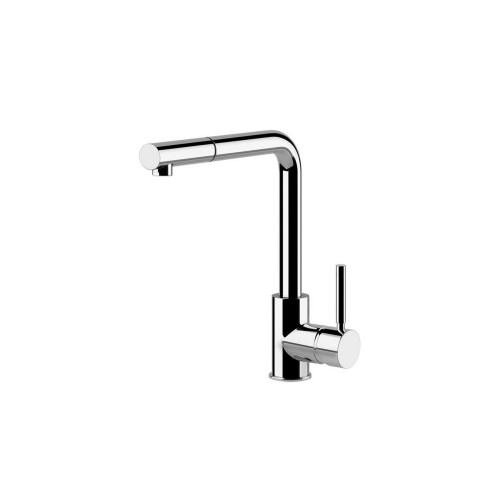 Gessi Single-lever mixer with pull-out shower Neutron Collection 17169 031 chrome finish