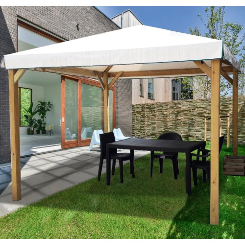 Losa Exteriors to experience gazebo Ischia 300x300 without gratings LO/GZ300300SG