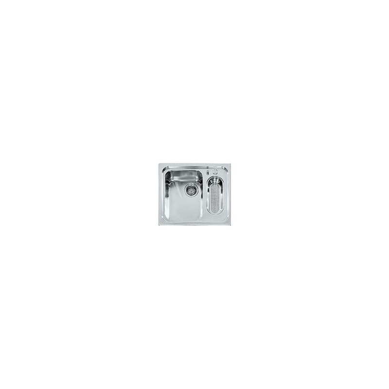  Alpes Évier semi-encastré F 559 / 1V1B avec vasque inox 59x51 cm