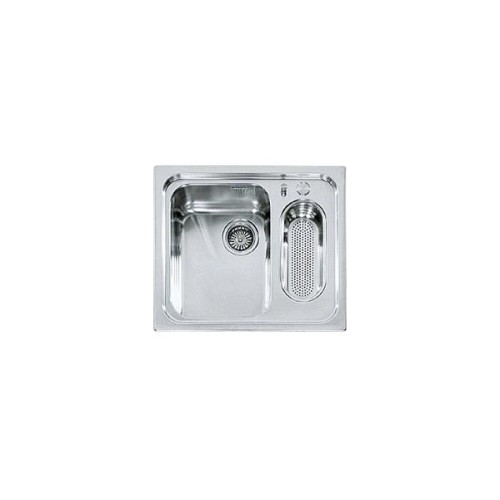 Alpes Évier sous plan LS 50x68 / 1V1B avec vasque inox 68x50 cm