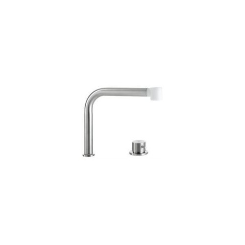 Alpes Miscelatore MCR25+CRL in acciaio inossidabile finitura satinata