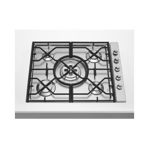 Alpes Placa de gas 5674 / 4GTC-CL en acero inoxidable 74 cm