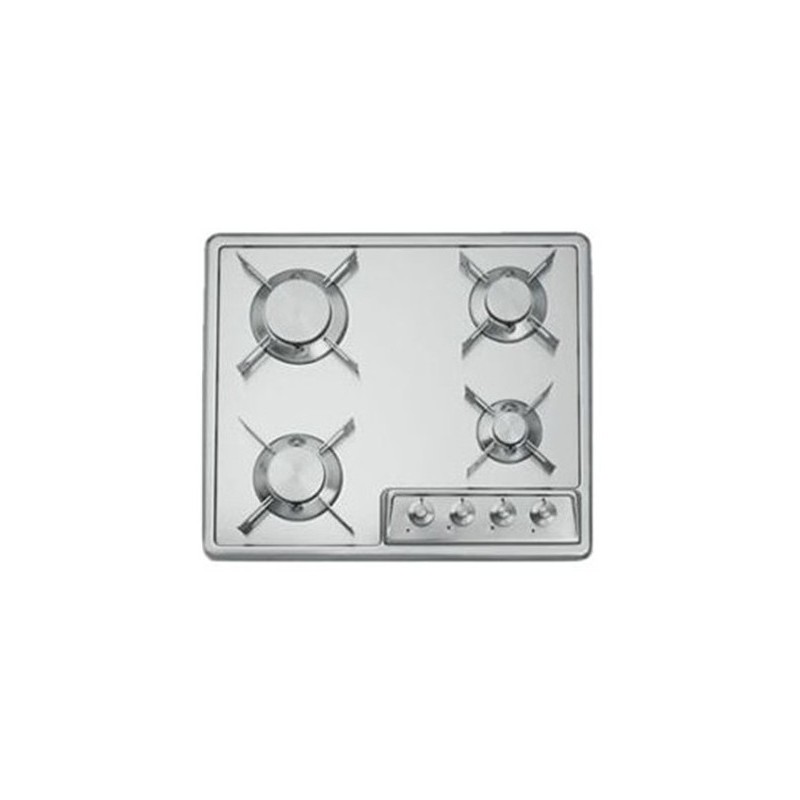  Table de cuisson à gaz Alpes F 559 / 4G en acier inoxydable 59 cm