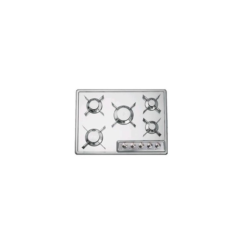  Alpes Piano cottura a gas F 569/5G in acciaio inox da 69 cm