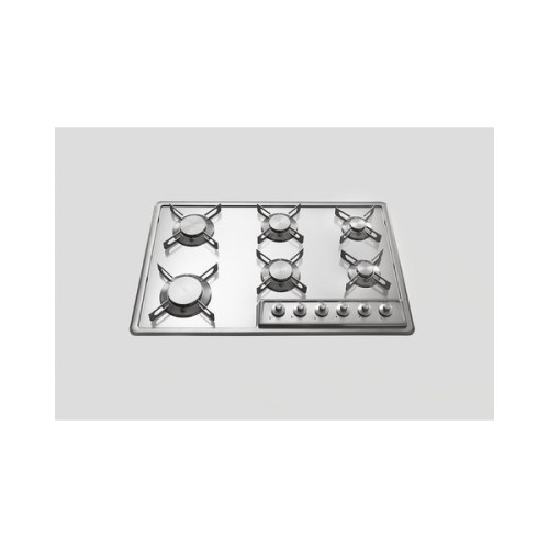 Alpes Gas hob F 579 / 6G in stainless steel 79 cm