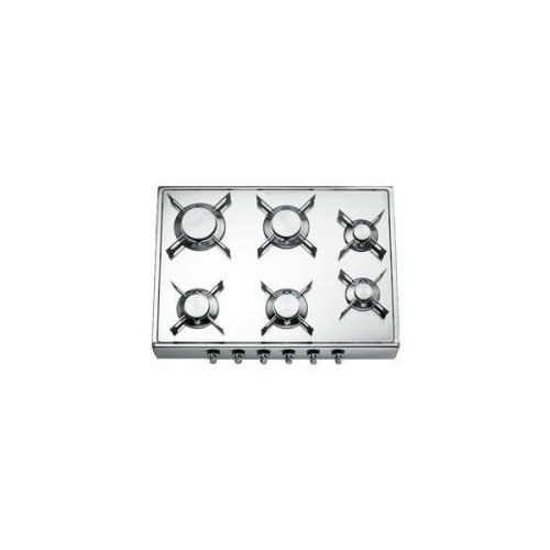 Alpes Folding gas hob R 70 / 6G in stainless steel 69.5 cm