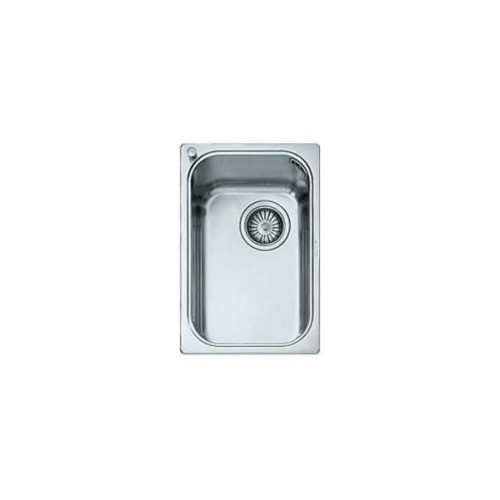 Alpes Lavabo semi-encastré VF 431-D en acier inoxydable mesurant 31x46 cm
