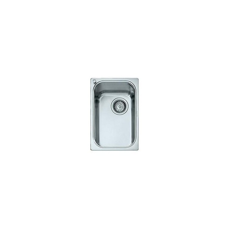  Alpes Semi-flush basin VF 431-D in stainless steel measuring 31x46 cm
