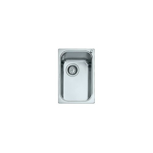 Alpes Lavabo semi-encastré VF 431-S en acier inoxydable mesurant 31x46 cm