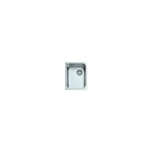 Alpes Lavabo semi-encastré VF 436-D en acier inoxydable mesurant 36x46 cm