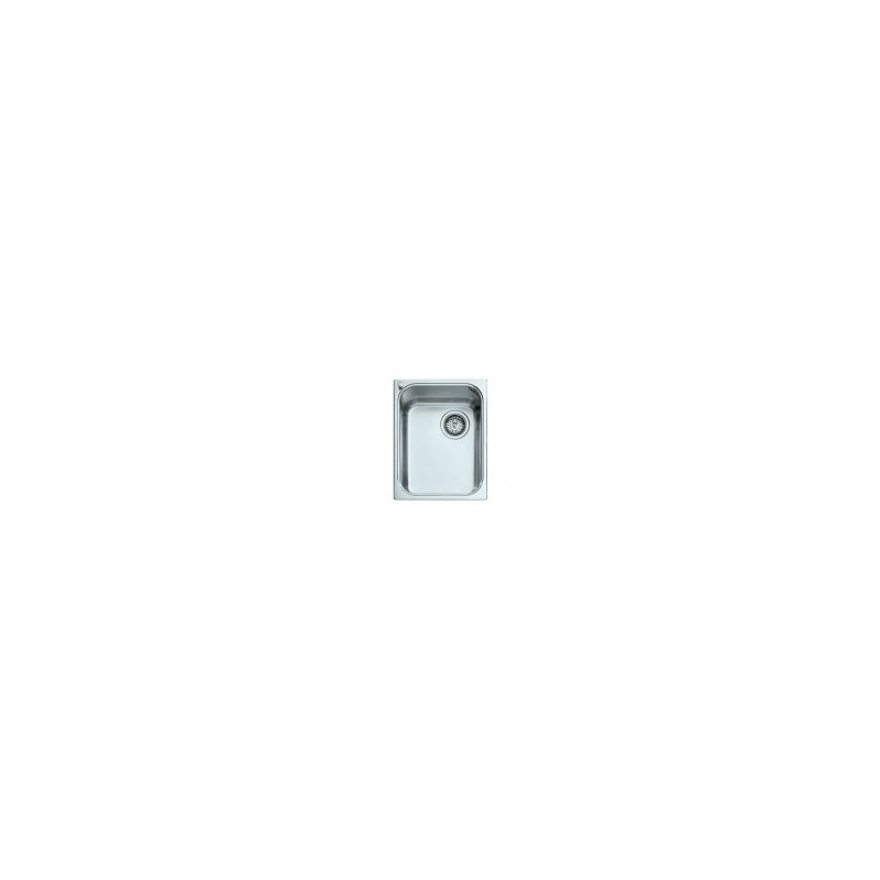  Alpes Lavabo semiempotrado VF 436-D de acero inoxidable de 36x46 cm