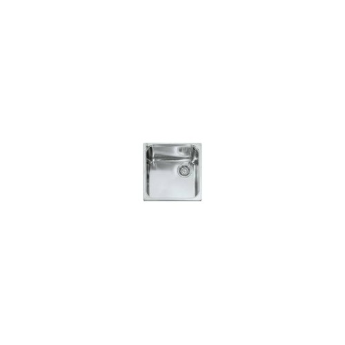Alpes Lavabo semiempotrado VF 446-D de acero inoxidable de 46x46 cm
