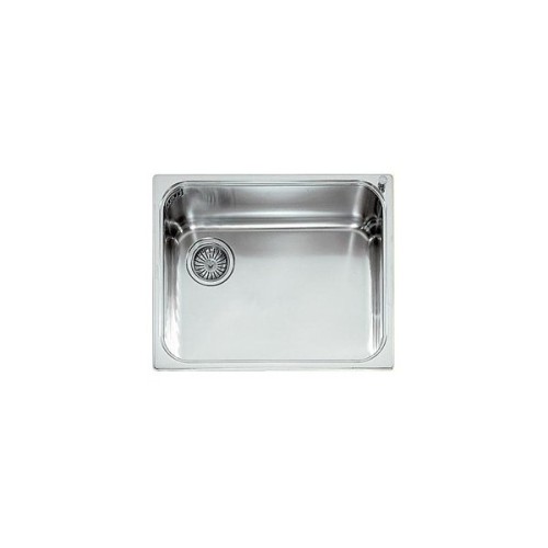 Alpes Semi-flush basin VF 456-S in stainless steel 56x46 cm