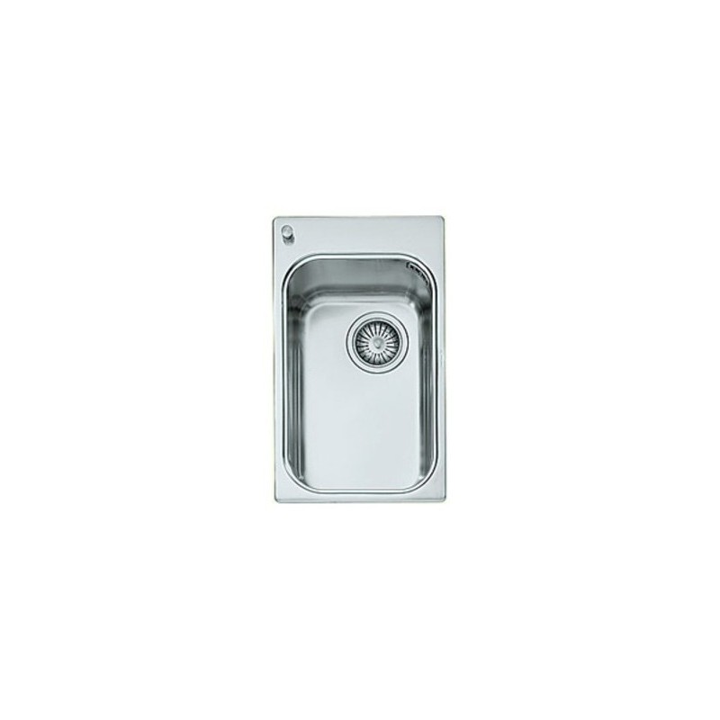  Alpes Semi-flush basin VF 531-D in stainless steel measuring 31x51 cm