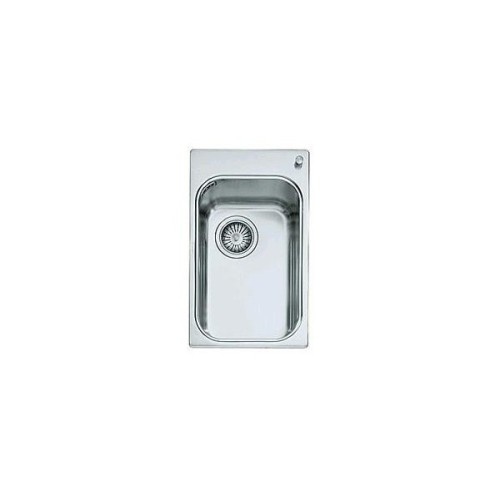 Alpes Semi-flush basin VF 531-S in stainless steel measuring 31x51 cm