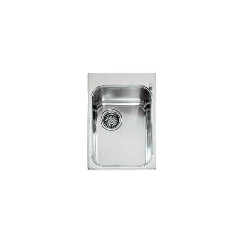 Alpes Semi-flush basin VF 536-S in stainless steel measuring 36x51 cm