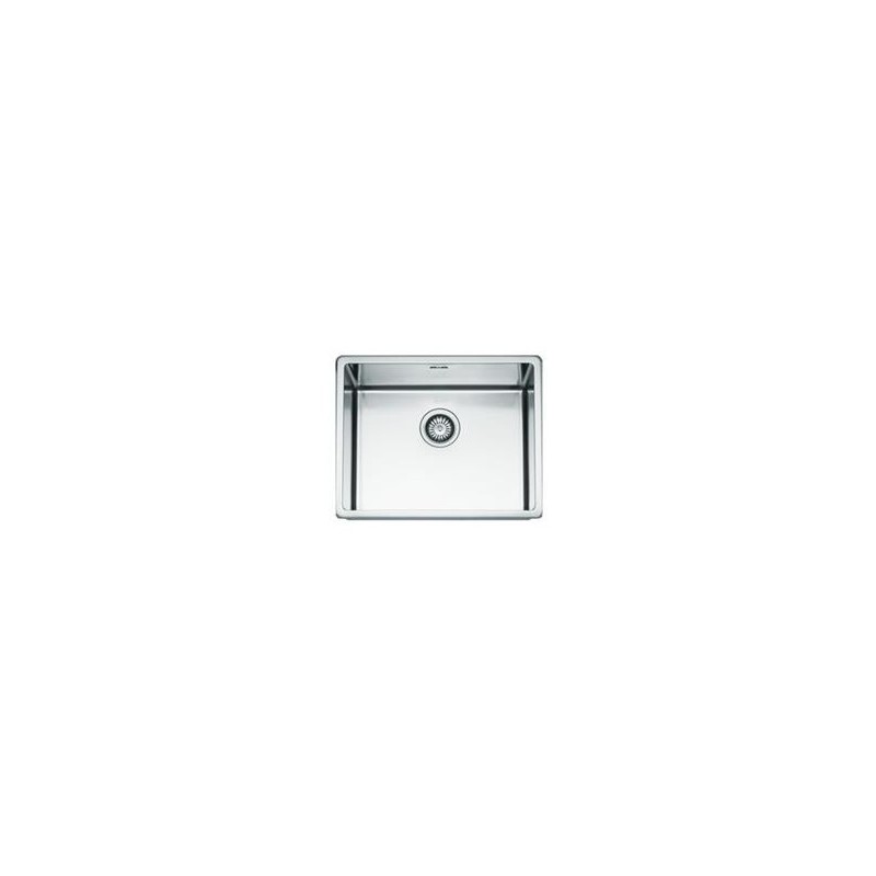  Alpes Lavabo semiempotrado VFR 455 de acero inoxidable de 55x45 cm