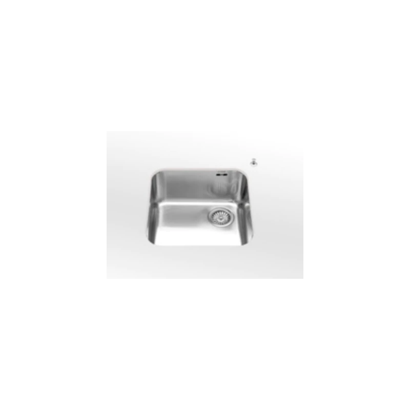  Alpes Undermount bathtub VS 40/40-D in stainless steel measuring 45x45 cm