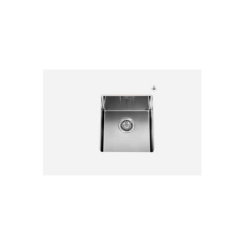 Alpes Undermount bathtub VSR 34 in stainless steel measuring 37x43 cm