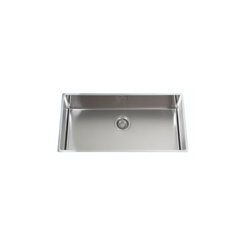 Alpes Baignoire à encastrer VSR 80 en acier inoxydable 83x43 cm