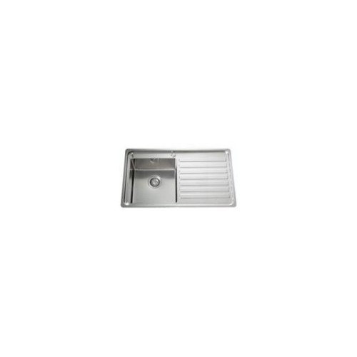 Alpes Fregadero filotop LFPS 587 / 1V1S con escurridor a la derecha en acero inoxidable 87x51 cm
