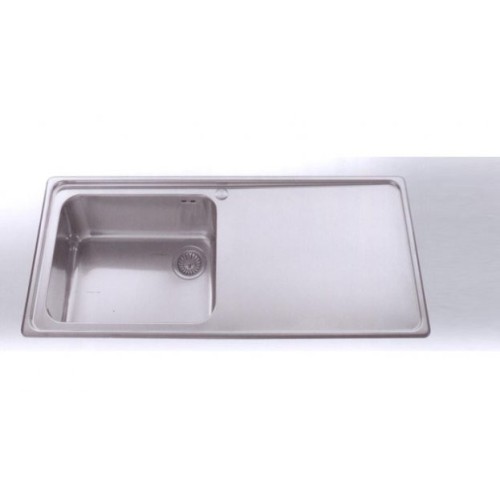 Alpes Fregadero filotop LFPS 587 / 1V1SL con escurridor a la derecha en acero inoxidable 87x51 cm
