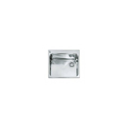 Alpes Semi-flush basin VF 556-D in stainless steel 56x51 cm