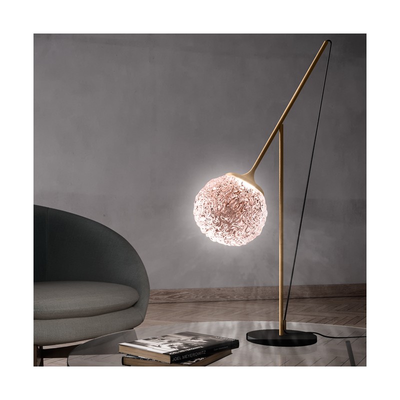  Lampe de table LED Minitallux Cristalglob LP en différentes finitions par Icons Luce