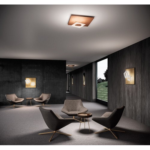 Minitallux Petra 50 LED ceiling lamp in different finishes by Icons Luce