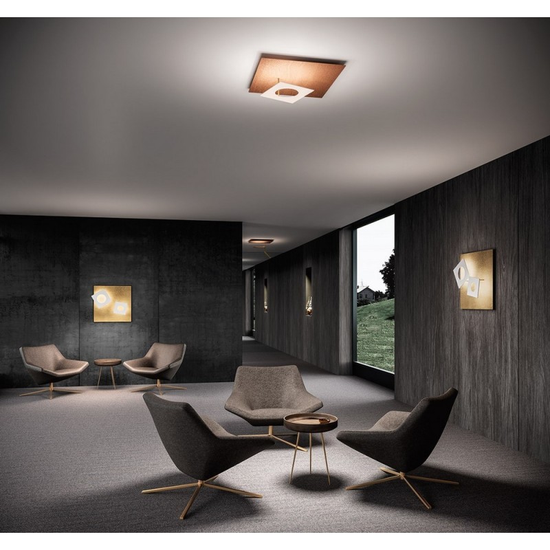  Lámpara de techo Minitallux Petra 40 LED en diferentes acabados de Icons Luce