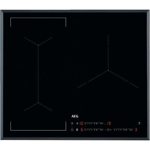 AEG Placa de inducción Bridge IKE 63443 FB 60 cm acabado vitrocerámica negra biselada
