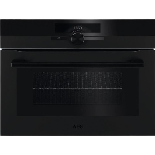 AEG Compact oven CombiQuick KMK 968000 T 60 cm matt black finish