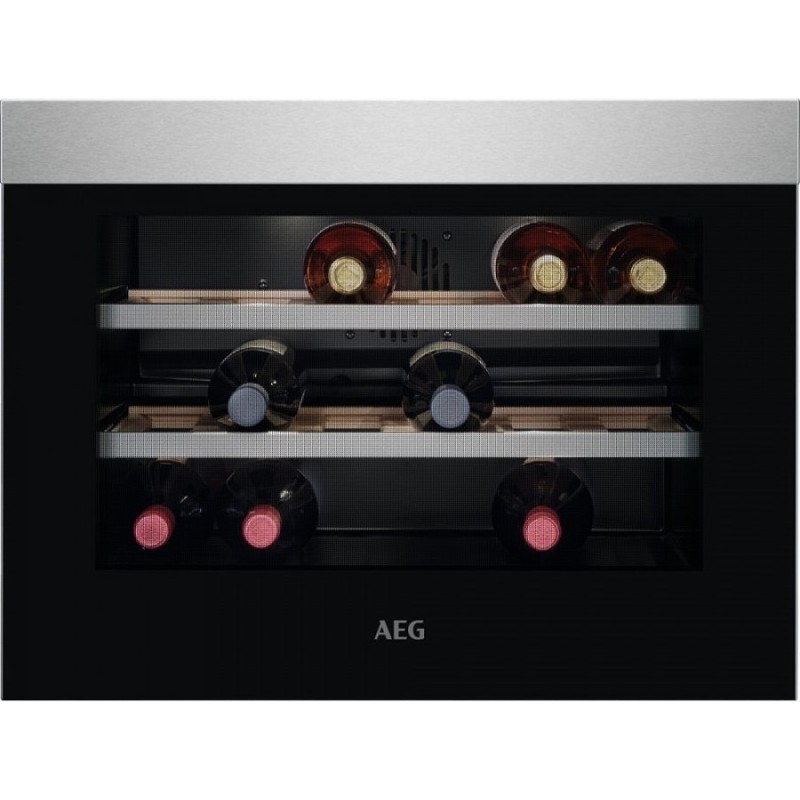  AEG Cave à vin encastrable sous plan KWK 884520 M 60 cm finition anti-empreintes digitales en acier inoxydable