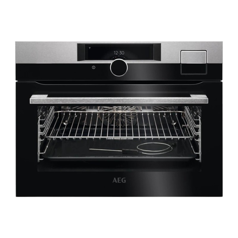  Four compact AEG SteamPro KSK 998290 M 60 cm finition anti-empreintes digitales en acier inoxydable