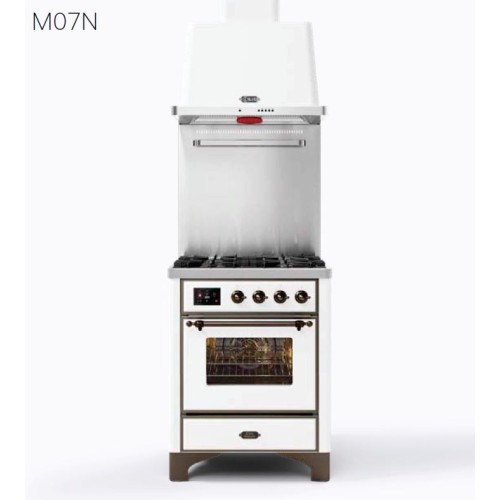 Ilve Cucina M07N Majestic M07DNE3 con forno elettrico e piano cottura a 4 fuochi da 70 cm