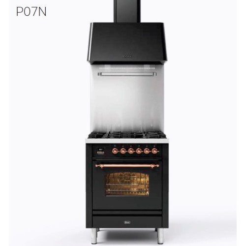 Ilve Cucina P07N placa de cocina empotrada Nostalgie P07NE3 de 70 cm y 4 quemadores