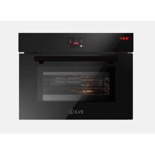 Ilve Compact multifunction electronic oven Professional Plus 645SZTCT4 in 60 cm black tempered glass