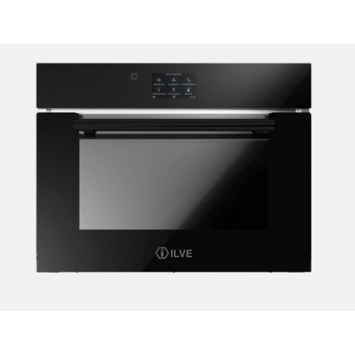Cellule de refroidissement rapide encastrable en verre noir Ilve Professional Plus BC645STC de 60 cm